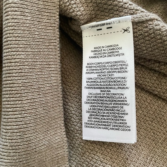 Polo Ralph Lauren Sweater Mens Beige Pony Textured Knit Cotton Prep XL - Picture 5 of 5